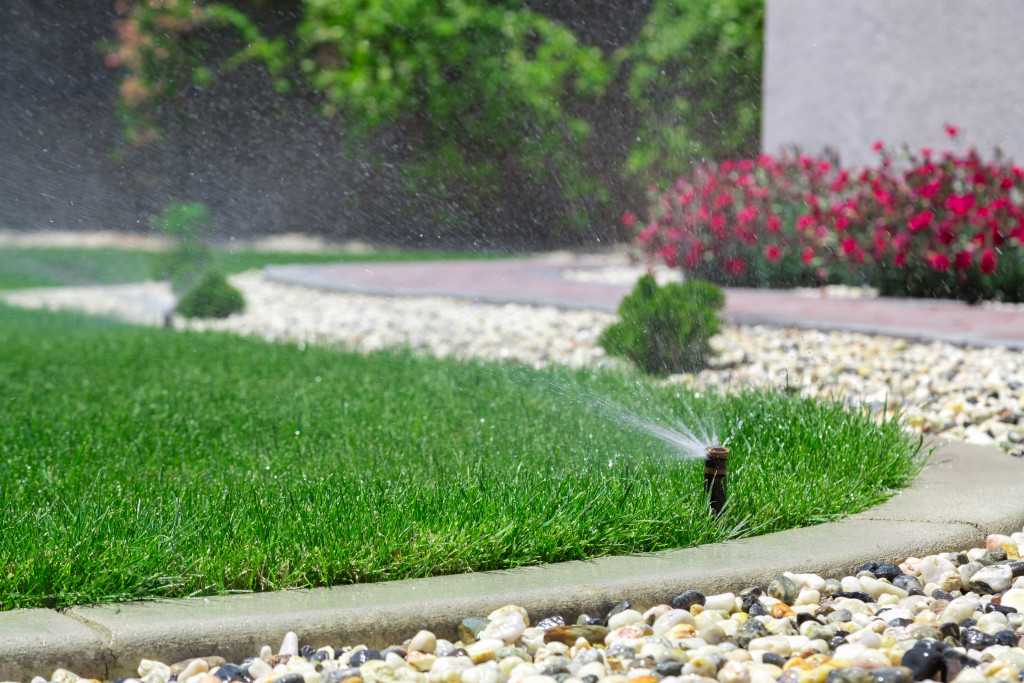 A clean and maintained backyard